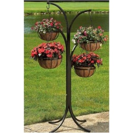 Grandoldgarden Coropration  4 Arm Tree with Hanging Baskets GR804366